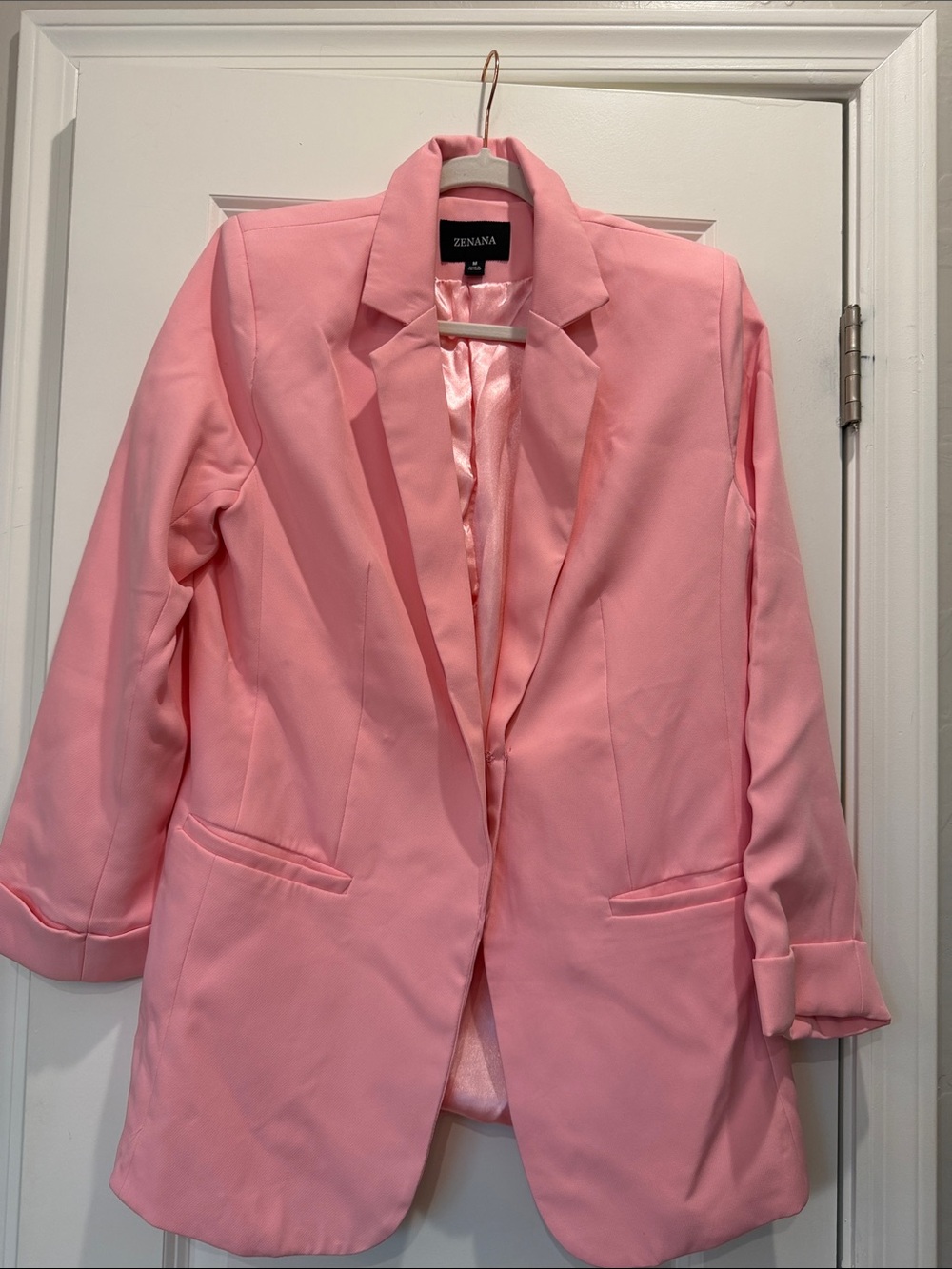 Zennana Pink Women's Blazer Jacket
